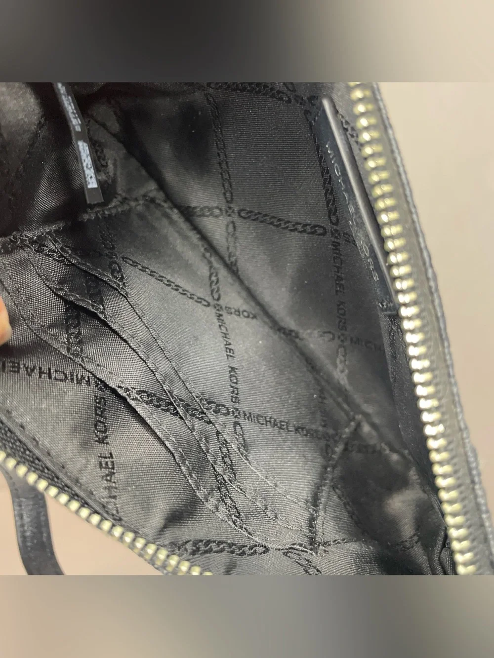 Michael Kors Neutral and Black Signature Wristlet Set of 2